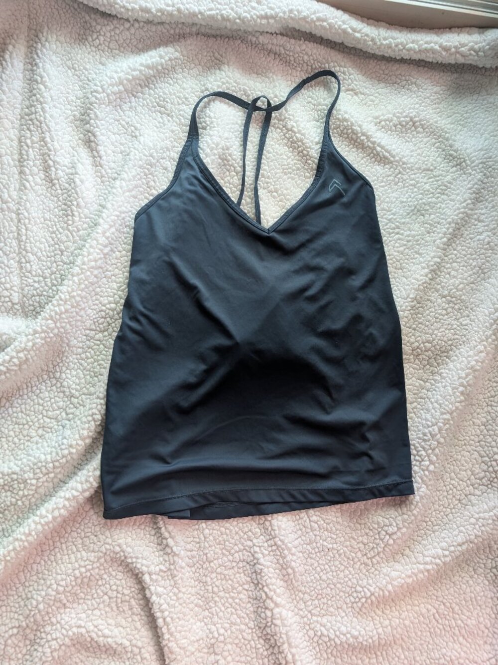 Oner Active Black Strappy V-Neck Tank Top